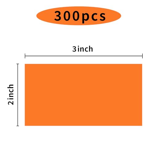 Colored Labels Stickers 3 x 2 Inch (Orange / 2*3 inch)