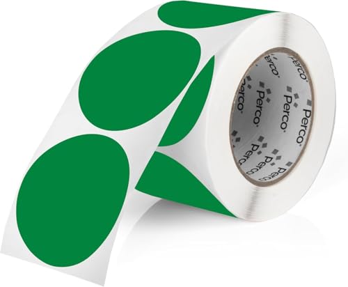 Green Round Circle Dot Sticker 3 (Green - Dark / 3 Inch)