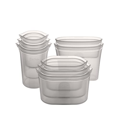 Reusable Food Storage Containers Full Set of 8 Gray (Full Set of 8 / Gray)