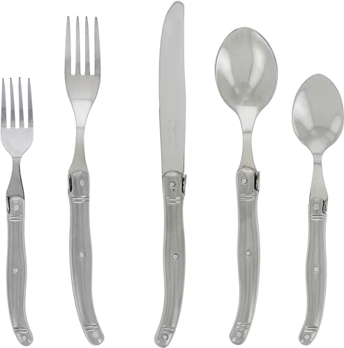 Laguiole 20 Piece All Stainless (Silver)