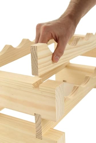 120 Bottle Wine Rack Natural Pine (Natural Pine)