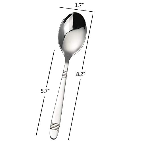 12 Pieces Stainless Steel Dinner Spoons