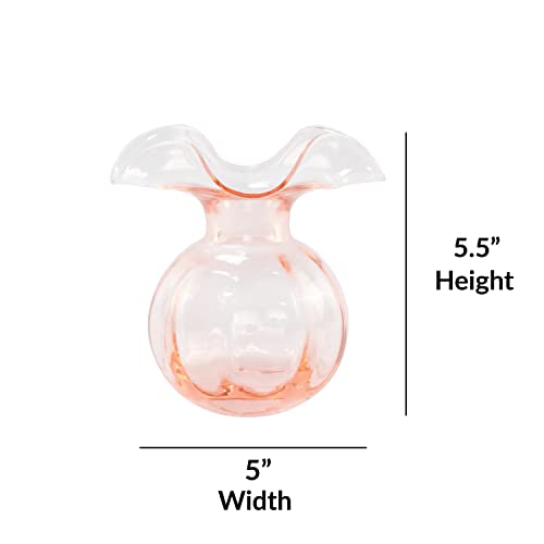 Hibiscus Glass Pink Bud Vase (Bud / Pink)