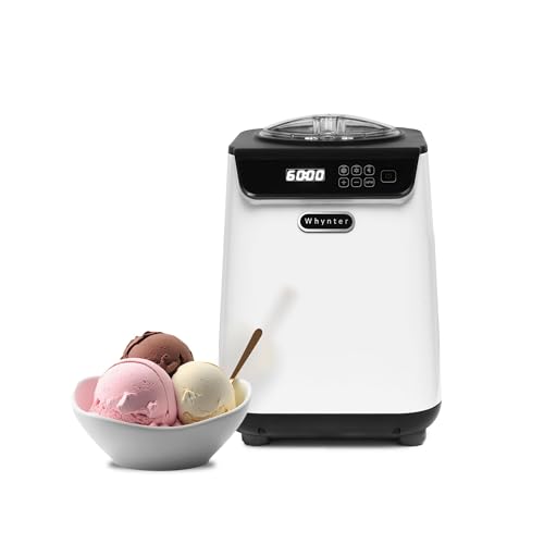 Ice Cream Maker with Compressor & Timer