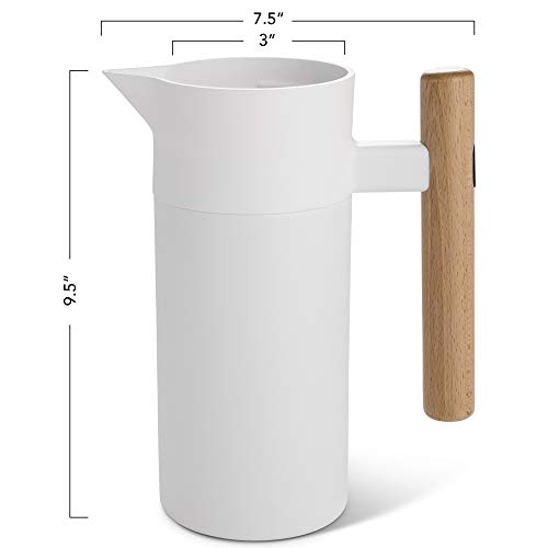 Thermal Coffee Carafe 40 Oz (White)