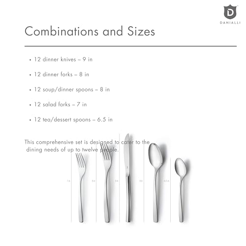 Modern Sleek Silverware Set (60-Piece)