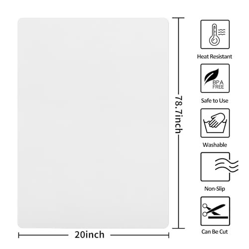Large Silicone Mat (78.7"L x 20"W / Translucent)