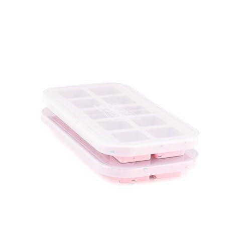 2 Tbsp Silicone Freezer Molds with Lids (2-Pack / Cotton Candy)