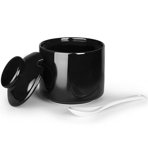 8 oz Sugar Bowl with Lid and Spoon