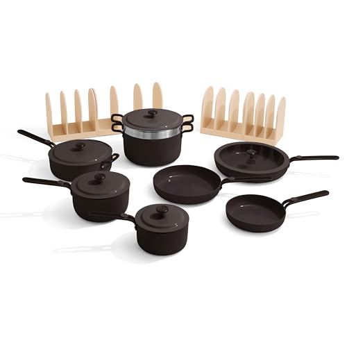Essentials Complete Cookware Set (Char / 17 piece)