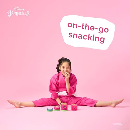 Disney Princess Stackable Snack Containers for Kids (1/3 cup+1 cup+1 cup)