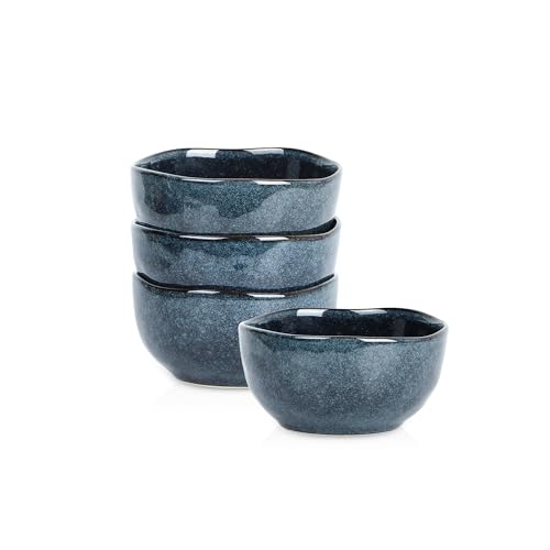 Mirella 4 Piece Bowl Set Stoneware (Blue / 4-Piece - Bowl Set)
