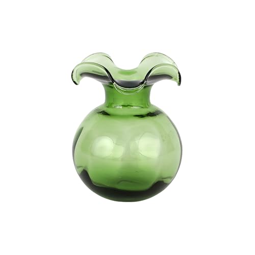 Hibiscus Glass Dark Green Bud Vase (Bud / Dark Green)