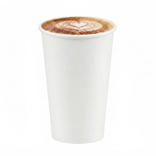 Paper Cups 16 oz 1000 Pack for Coffee & Tea Made in USA (16oz - 1000 Count)
