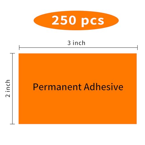 Neon Colored Labels Stickers 3 x 2 Inch