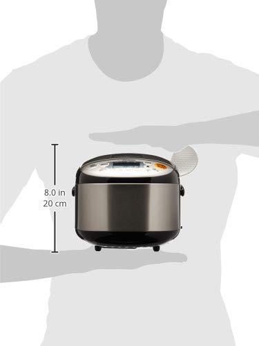 Micom 3 Cup Compact Size (Stainless Black / 3-Cups (uncooked),)