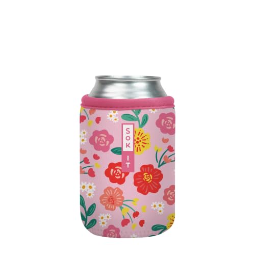 CanSok Sleeve for Beer & Soda Insulated Neoprene Cover (Bloom Your Way / 12oz Can Sleeve)