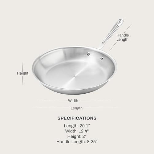 D3 Stainless Steel 12" Fry Pan (12 inch)