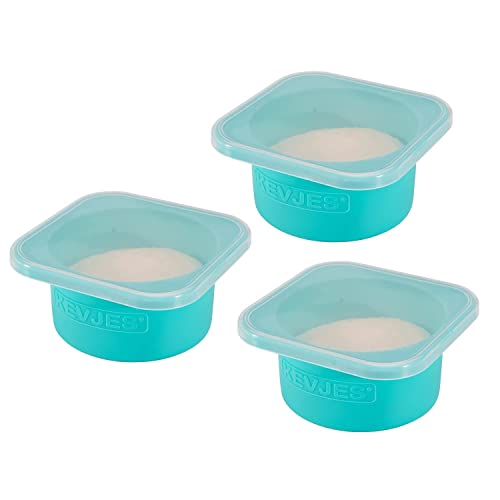 500ml Individual Dough Storage Vessels with Airtight Lid (Blue)
