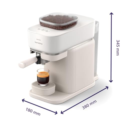 Baristina Espresso Machine & Milk Frother Bundle (Espresso Machine + Milk Frother / White)