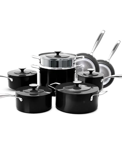 Lux 13 Piece Premium Cookware Collection (Black Coffee (G11))