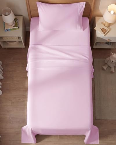 Twin Size 3 Piece Sheet Set (32 - Light Pink / Twin)