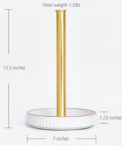 Paper Towel Holder Countertop (Luxury Gold)