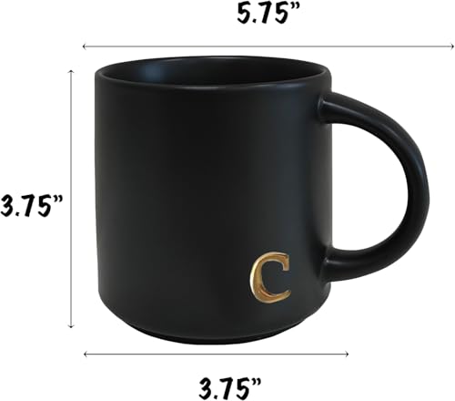Black Ceramic Coffee Mug (Black-C)