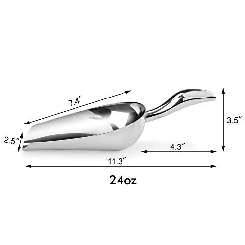 Restaurant Grade Stainless Steel Bar Ice Flour Utility Scoop