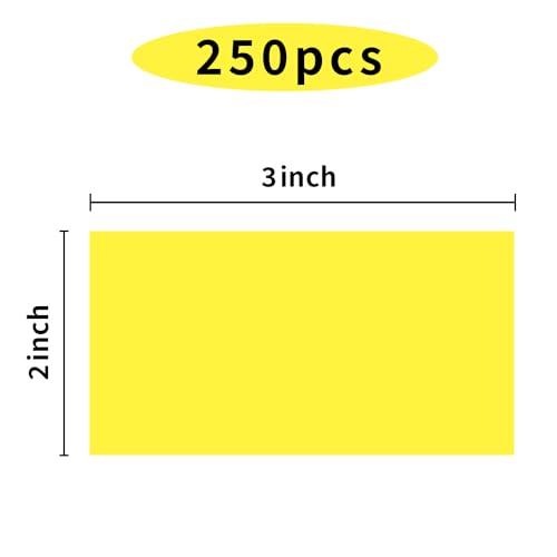 Colored Labels Stickers 3 x 2 Inch (Yellow / 2*3 inch)