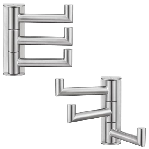 Swivel Towel Hook Brushed Nickel (2 Pack / Brushed Nickel)