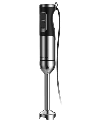 1000W Powerful Immersion Blender Handheld (Silver)