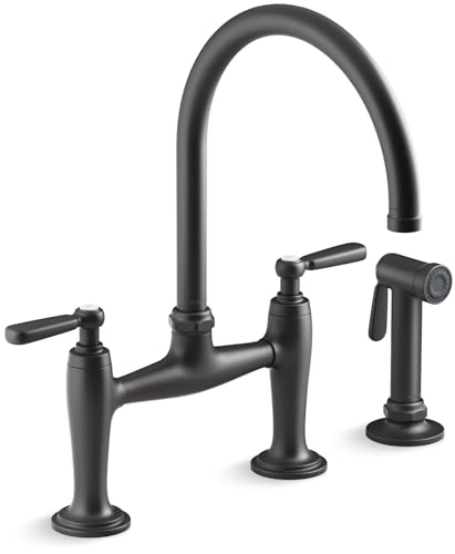 K28356 BL Edalyn by Studio McGee 1.5 GPM Widespread Bridge Kitchen Faucet