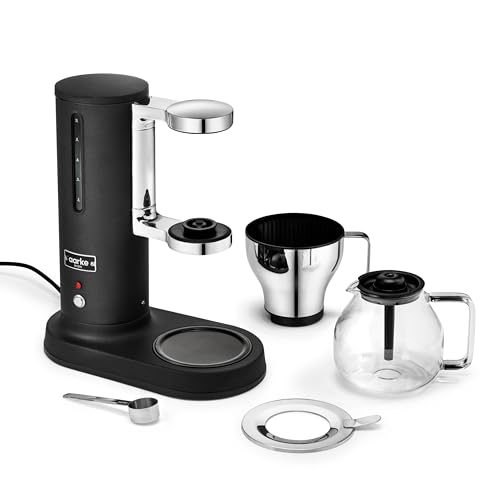 Drip Coffee Maker with 42oz Glass Carafe (Matte Black)