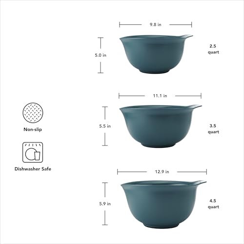 Universal Nesting Plastic Mixing Bowls (Agave / Set of 3)