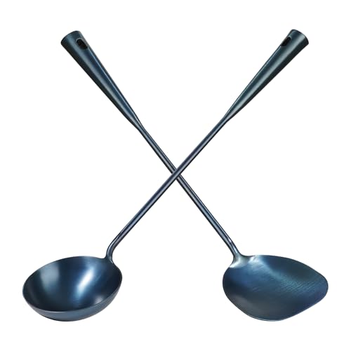 Traditional Hand Made spatula & Ladle Wok Tool Set