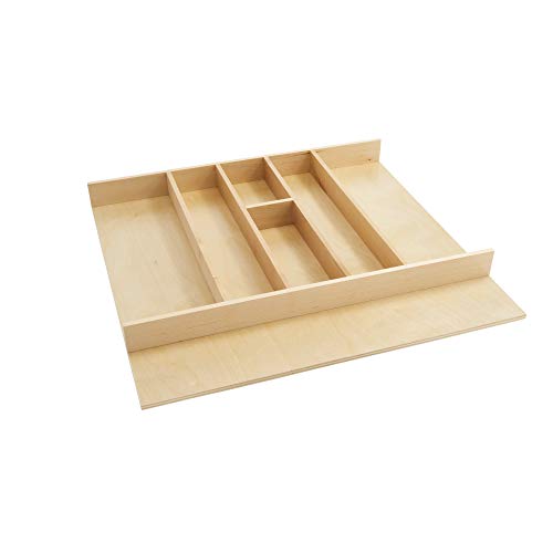 Trim-to-Custom-Fit Silverware Drawer Insert Divider Organizer (24" W / Shallow)