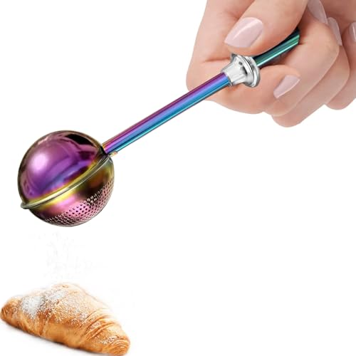 Powdered Sugar Shaker Duster Flour Dispenser Shaker with 18