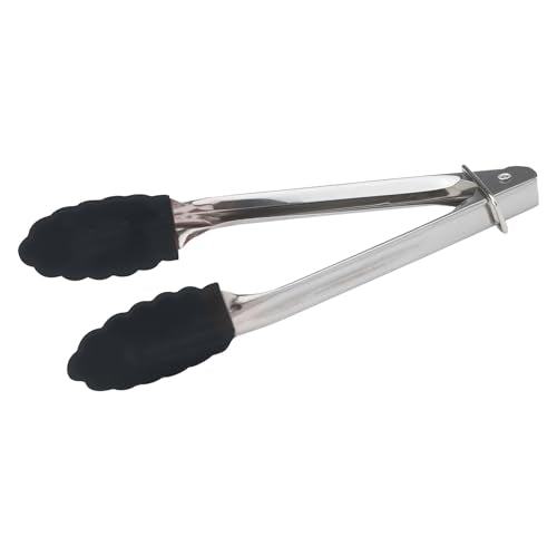7" Stainless Steel Utility Tongs (7-Inch / Silicone Tips)