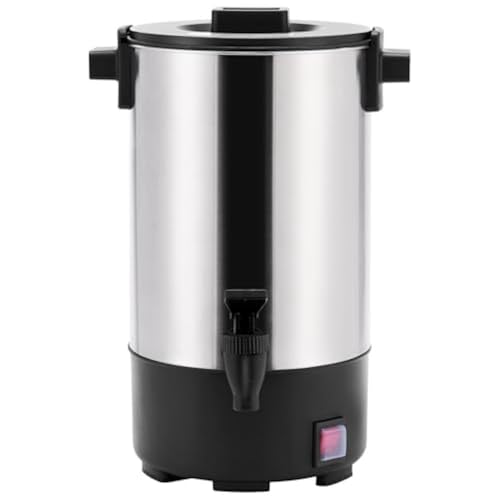 SR CP Commercial Grade Stainless Steel Percolate Coffee Maker Hot Water Urn for Catering (4.5L Metallic)