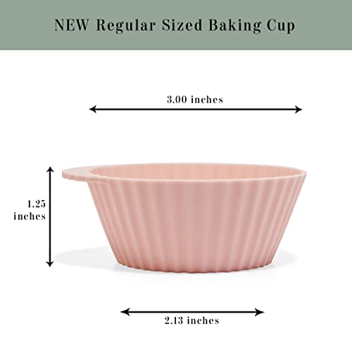 Reusable Silicone Baking Cup Silicone Muffin Liners for Cupcakes (Regular)