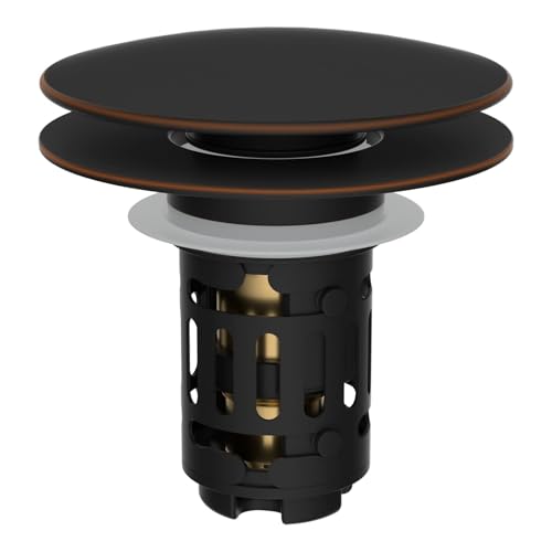 Upgraded 3 in 1 Bathroom Sink Drain Strainer (Oil-rubbed Bronze)