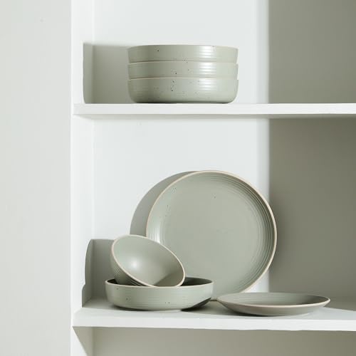 Lauren Stoneware (16-Piece Service for 4 / Green)