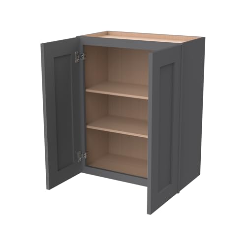 Wall Mounted Cabinet (Pebble Gray / 30" W x 12" D x 30" H)
