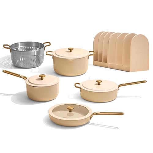 Essentials Cookware Set (Cream / 11 piece)