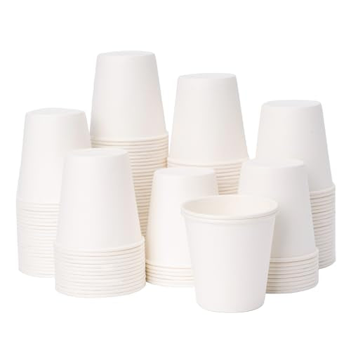 3 oz 3000 Pack Small White Disposable Paper Cups (White / 3 oz)