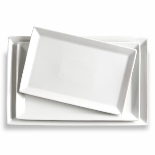 MIECOO Large Serving Platters (16"/14"/12", 3Pack)