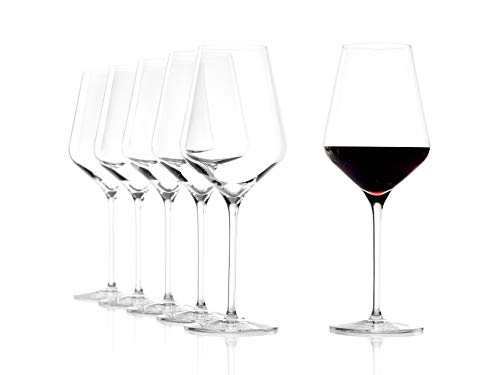 Quatrophil Red Wine Glasses Crystal (6 Pieces (1 Pack))