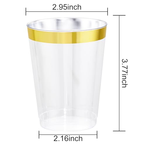 60 Pack Gold Plastic Cups (10-Gold-60)