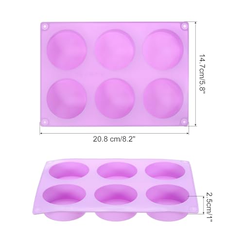 2pcs Silicone Muffins Pan (Purple)